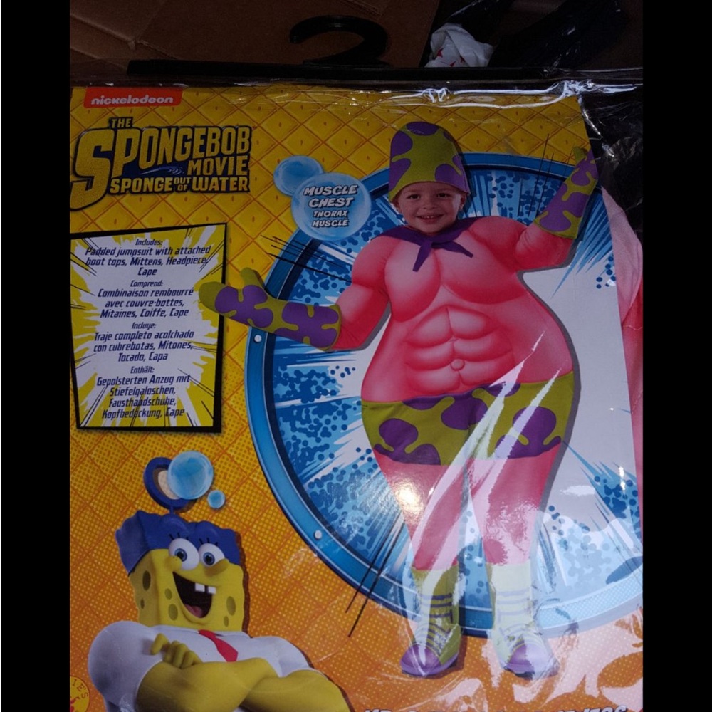 Nickelodeon The Spongebob Movie Mr. Superawsomeness Toddler Costume size 2 to 4
